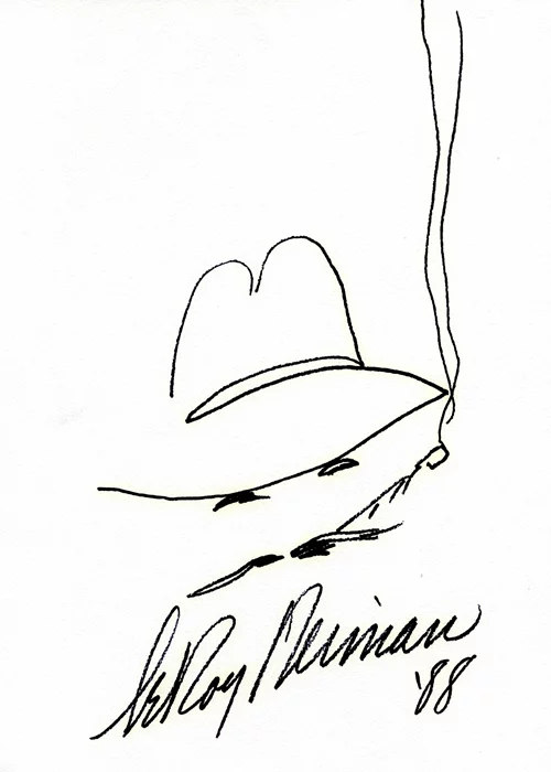 LeRoy Neiman autograph