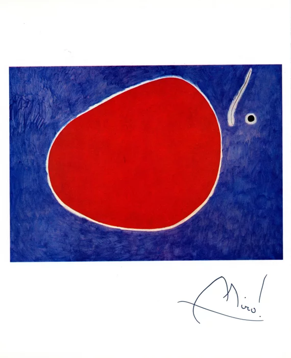 Joan Miro autograph