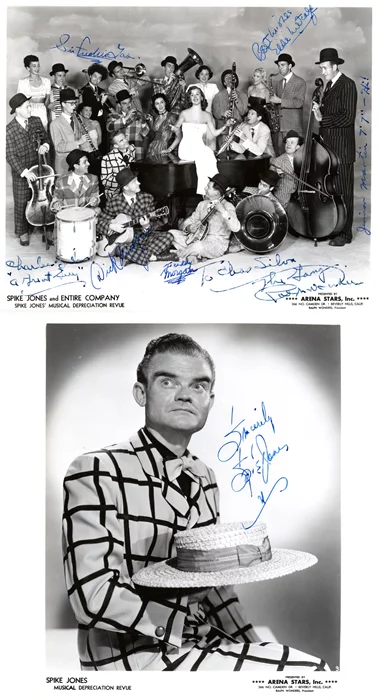 Spike Jones and his band autograph