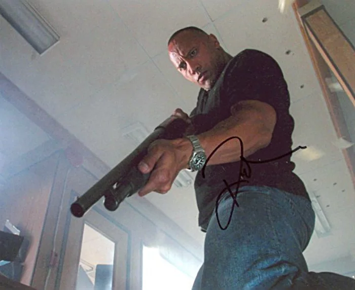 The Rock autograph