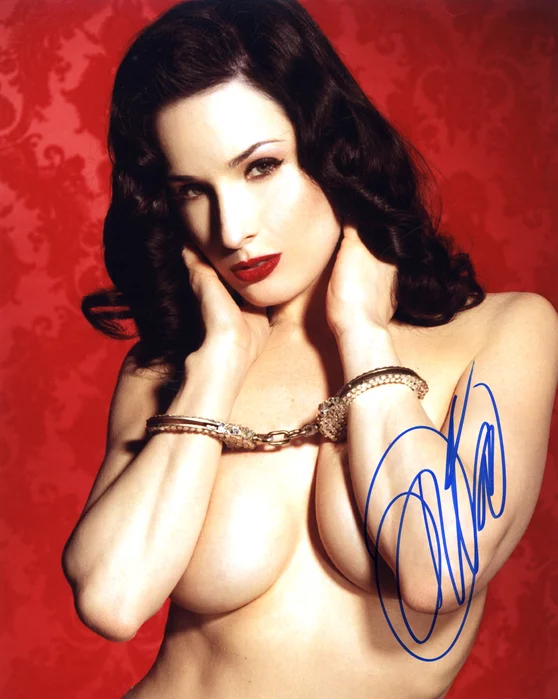 Dita Von Teese autograph