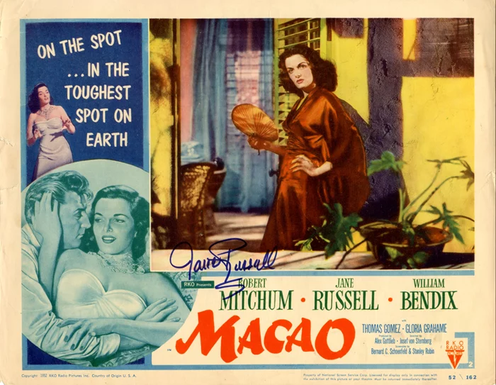 Jane Russell autograph