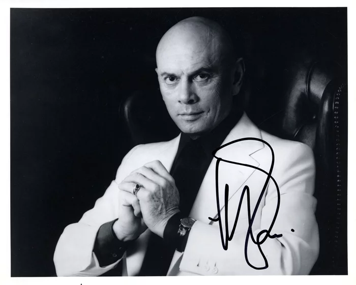 Yul Brynner autograph
