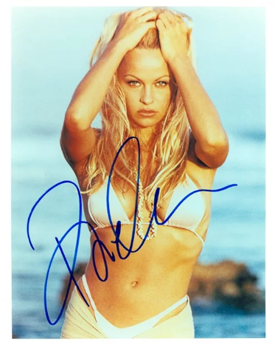 Pamela Anderson autograph