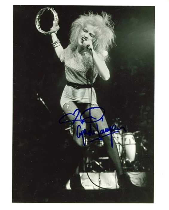 Cyndi Lauper autograph