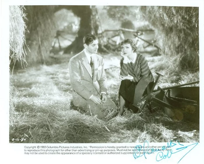 Claudette Colbert autograph