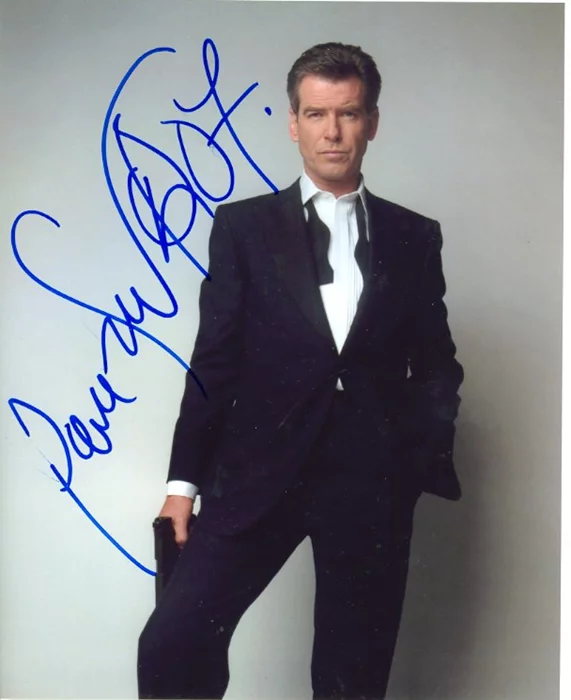 Pierce Brosnan autograph