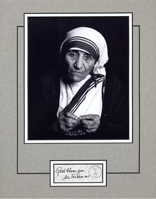 Mother Teresa autograph