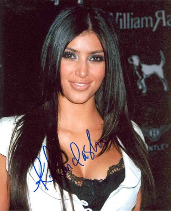 Kim Kardashian autograph
