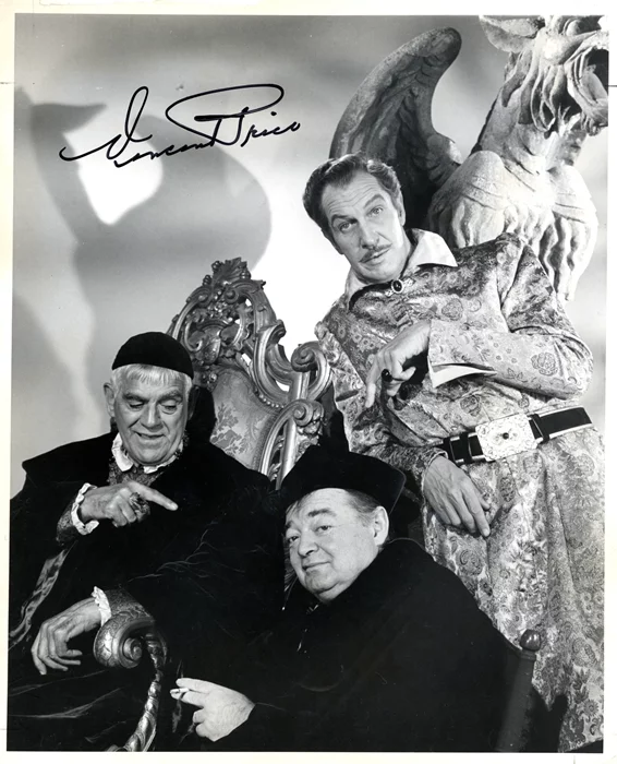 Vincent Price autograph