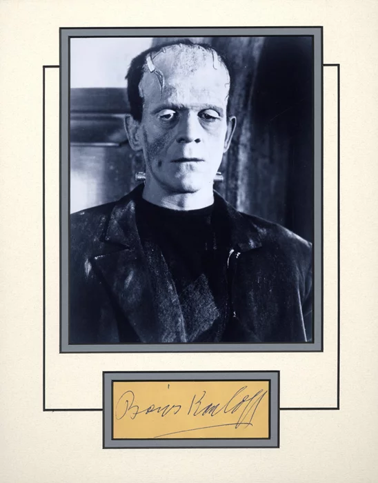 Boris Karloff autograph