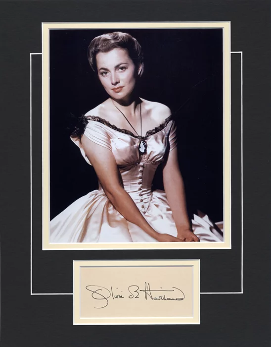 Olivia DeHavilland autograph