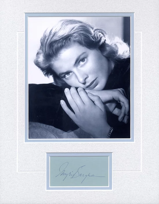 Ingrid Bergman autograph