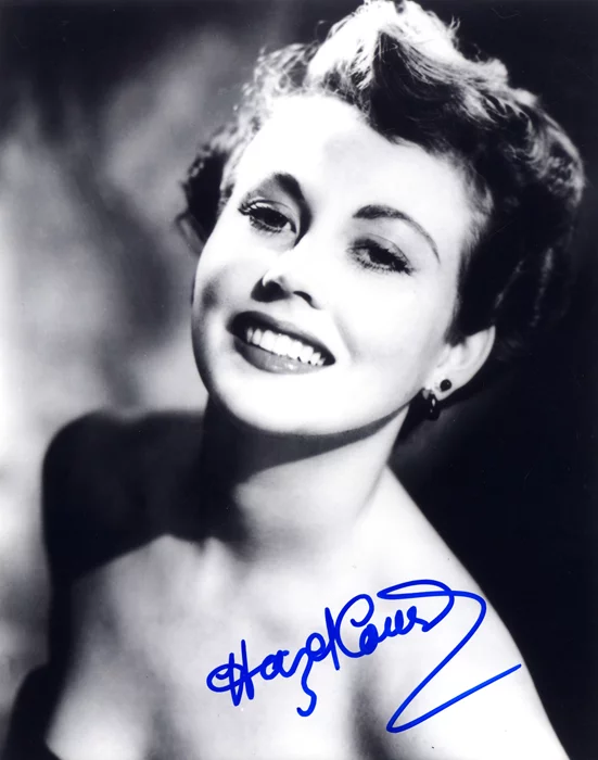 Hazel Court autograph