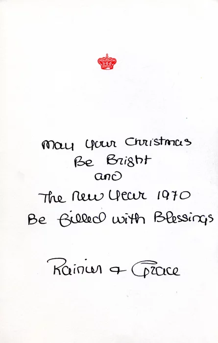Grace Kelly autograph
