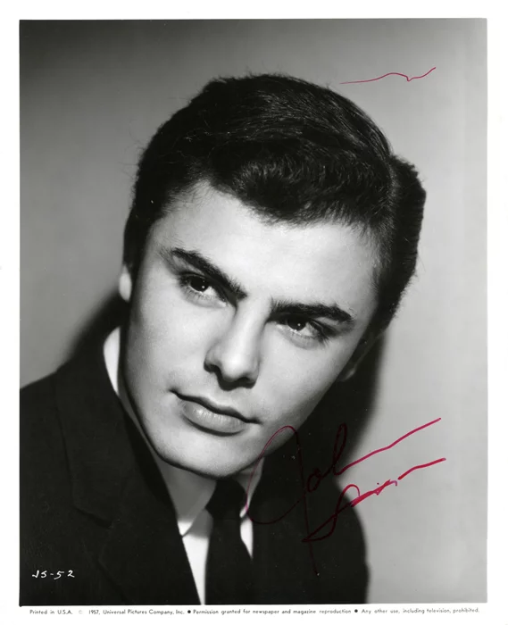 John Saxon autograph