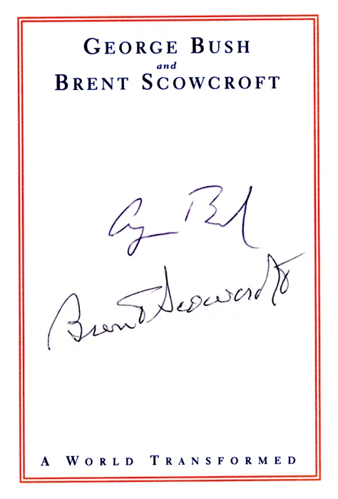 George Bush autograph