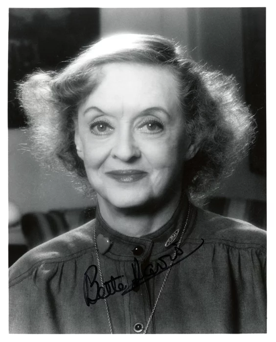 Bette Davis autograph