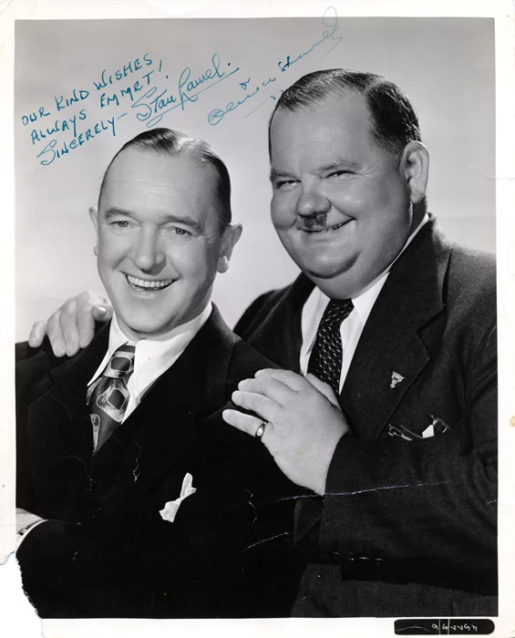 Laurel & Hardy autograph