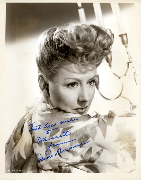 Irene Dunne autograph