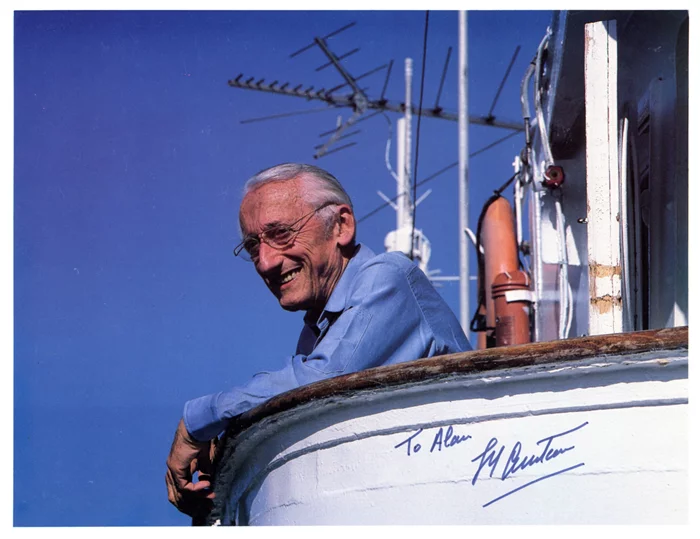 Jacques Cousteau autograph