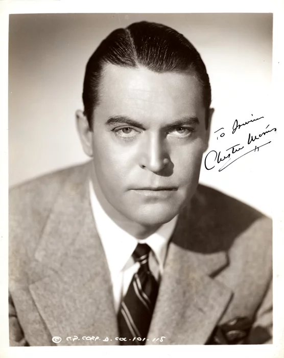 Chester Morris autograph