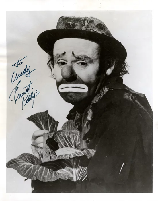 Emmett Kelly autograph