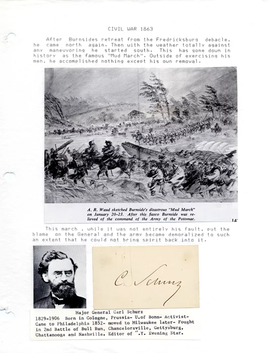Carl Schurz autograph