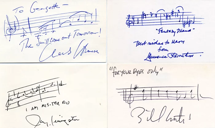 Composers autograph