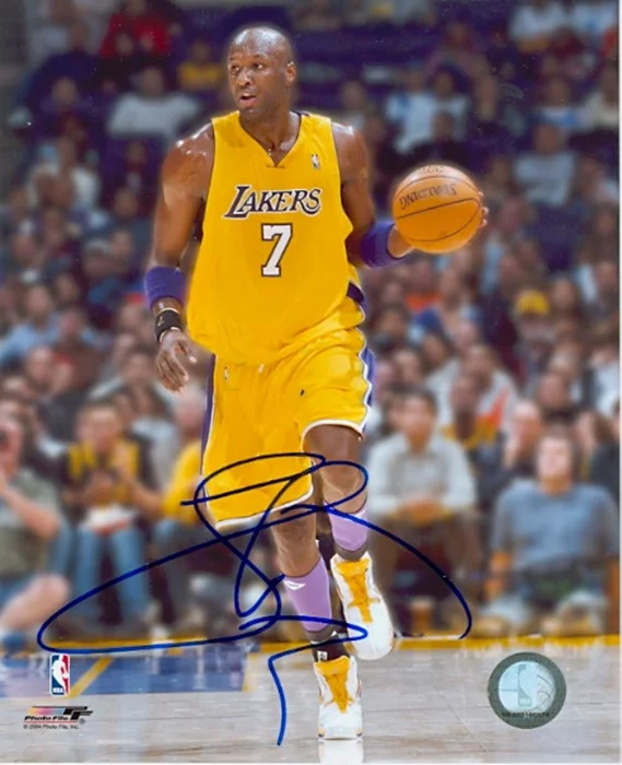 Lamar Odom autograph