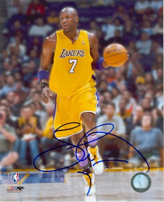 Lamar Odom autograph