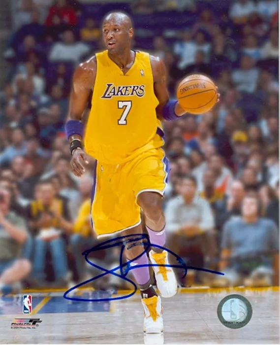 Lamar Odom autograph