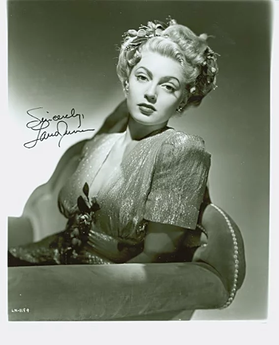 Lana Turner autograph