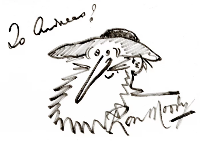 Ron Moody autograph