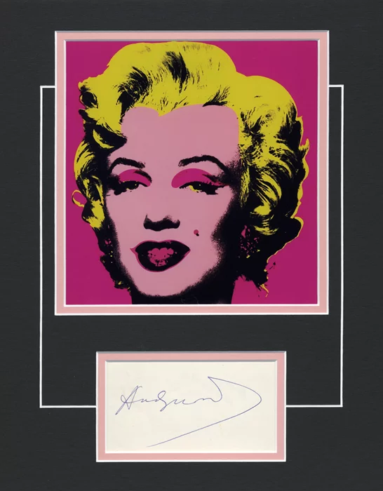 Andy Warhol autograph