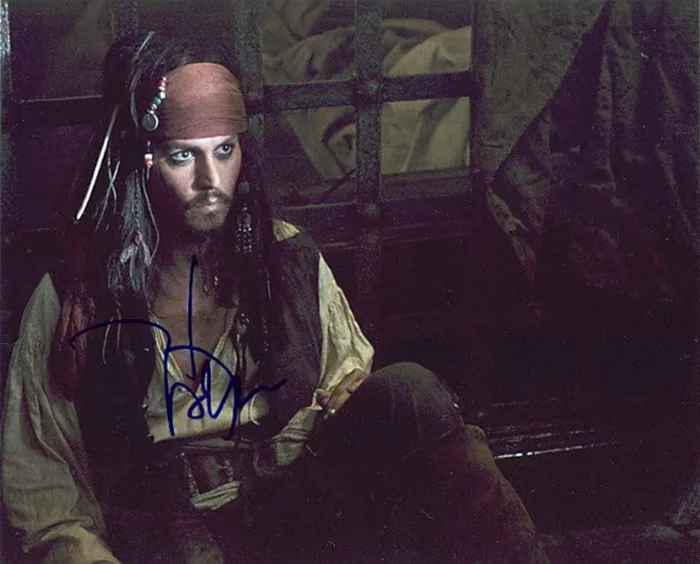Johnny Depp autograph