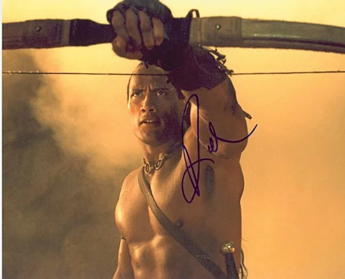 The Rock autograph