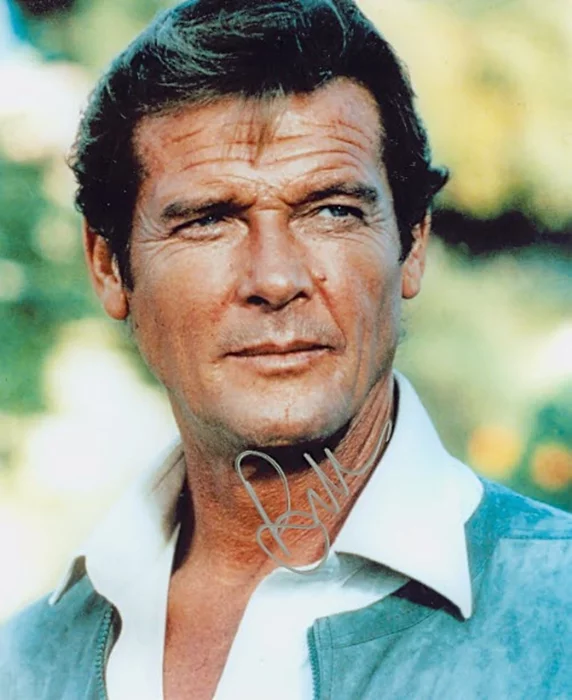 Roger Moore autograph