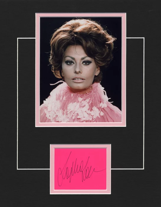 Sophia Loren autograph