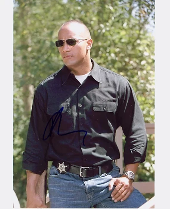 The Rock autograph