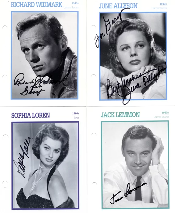 Signed Atlas Card Lot autograph