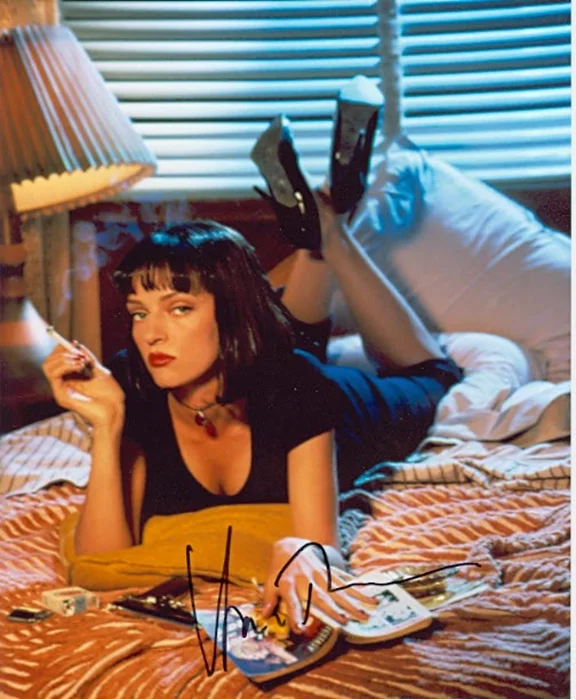 Uma Thurman autograph