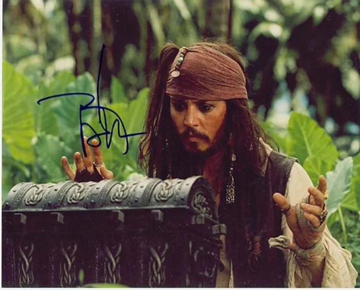 Johnny Depp autograph