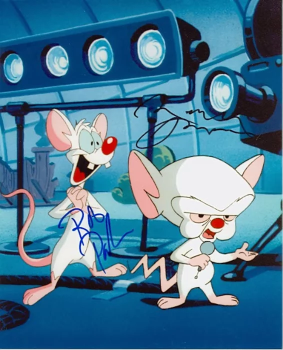 Pinky and the Brain autograph