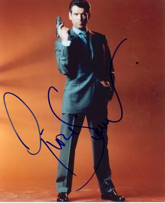 Pierce Brosnan autograph