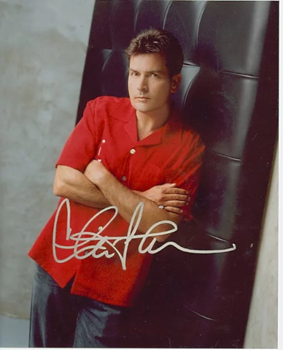 Charlie Sheen autograph
