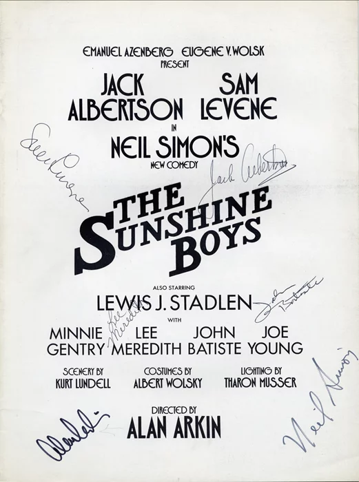 The Sunshine Boys autograph
