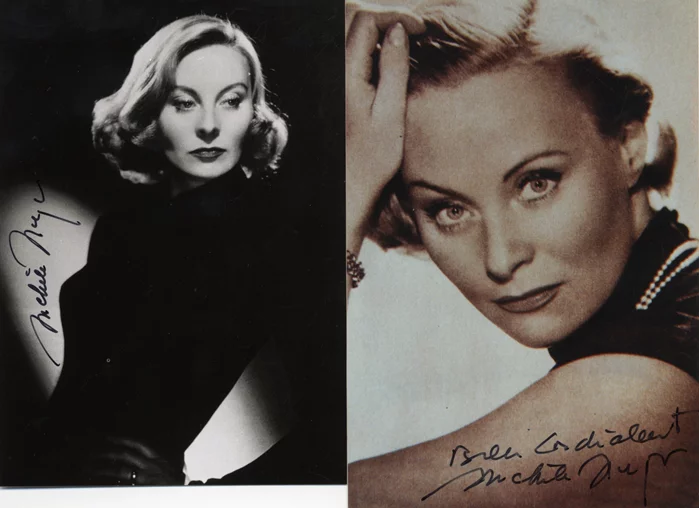 Michele Morgan autograph