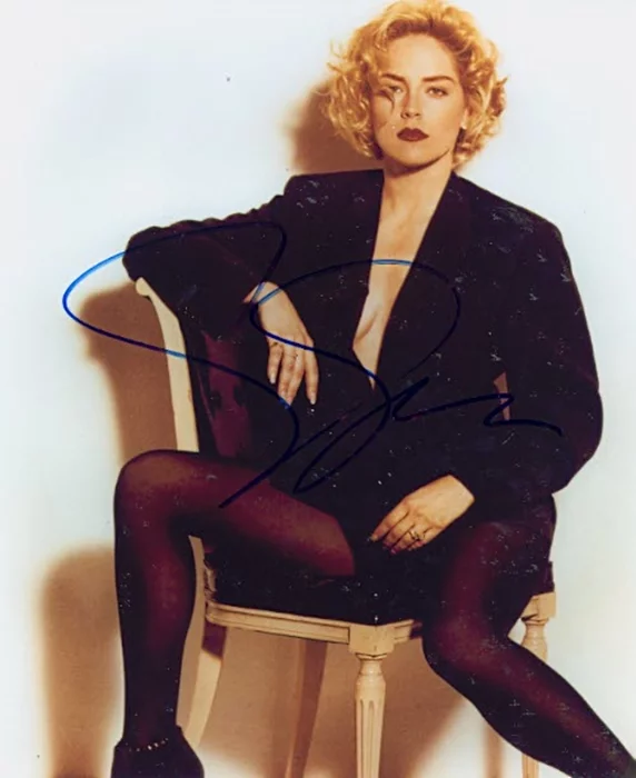 Sharon Stone autograph