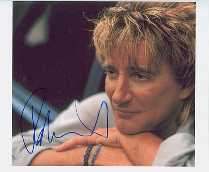 Rod Stewart autograph